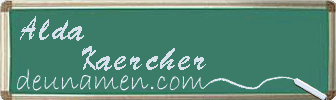 Alda Kaercher Visitenkarte